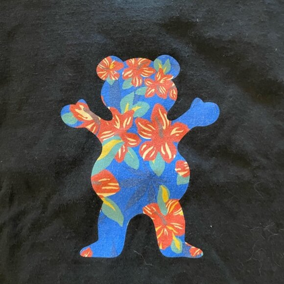 Diamond Supply x Grizzly Black Teddy Bear Skateboard Shirt - Picture 3 of 9